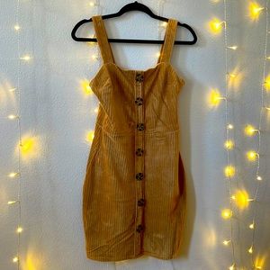 Brown velvet dress